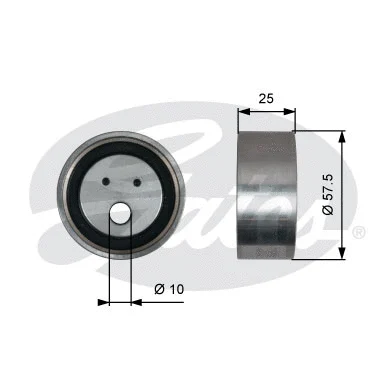 Tensioner Pulley, timing belt (T41321)