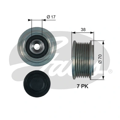 Alternator Freewheel Clutch (OAP7184)