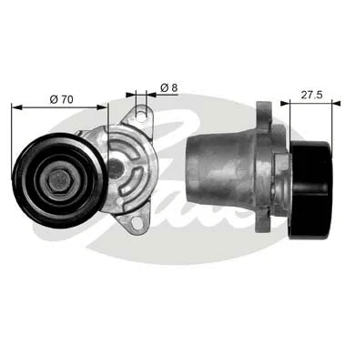 Belt Tensioner, V-ribbed belt (T38454)