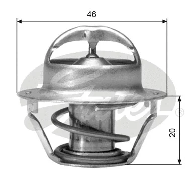 Thermostat, coolant (TH03082G1)