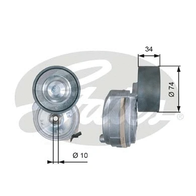 Belt Tensioner, V-ribbed belt (T38638)
