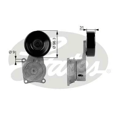 Belt Tensioner, V-ribbed belt (T38170)