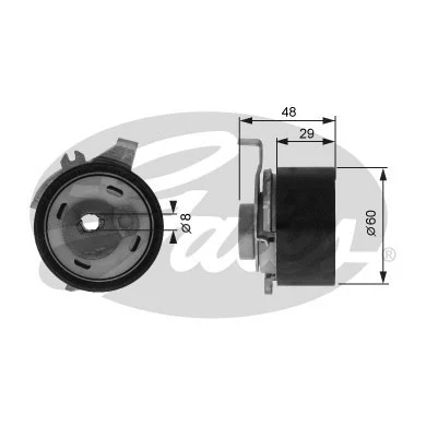 Tensioner Pulley, timing belt (T43003)