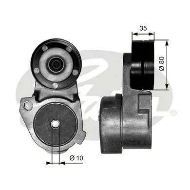 Belt Tensioner, V-ribbed belt (T38563)