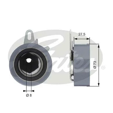 Tensioner Pulley, timing belt (T43054)