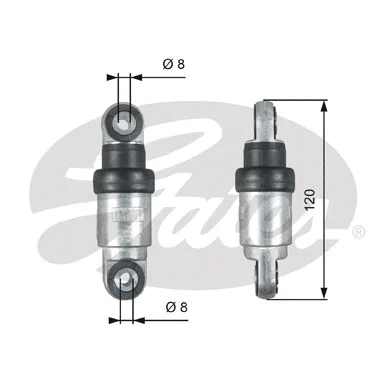 Vibration Damper, V-ribbed belt (T39215)