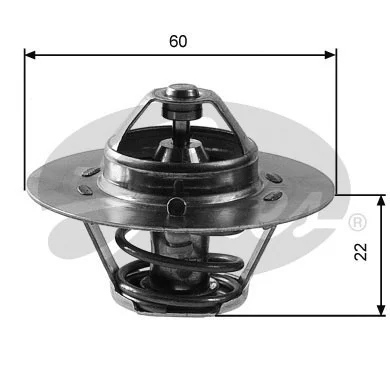 Thermostat, coolant (TH12488G1)