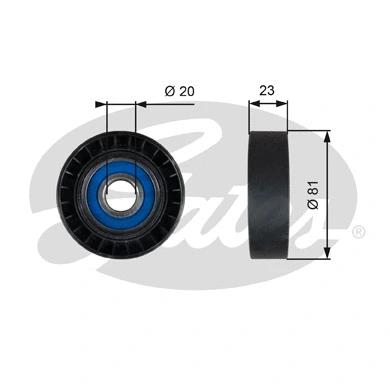 Deflection/Guide Pulley, V-ribbed belt (T36208)