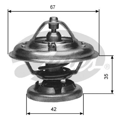Thermostat, coolant (TH12685G1)