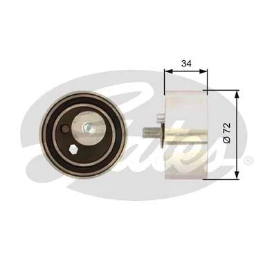 Tensioner Pulley, timing belt (T41095)