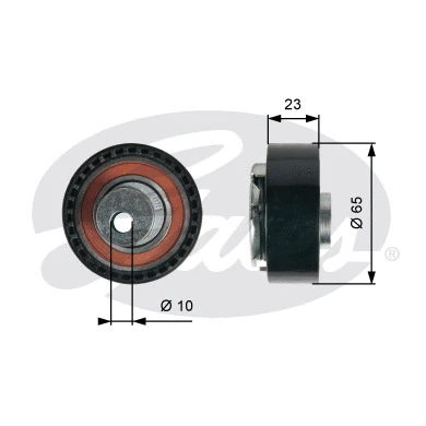 Tensioner Pulley, timing belt (T43228)