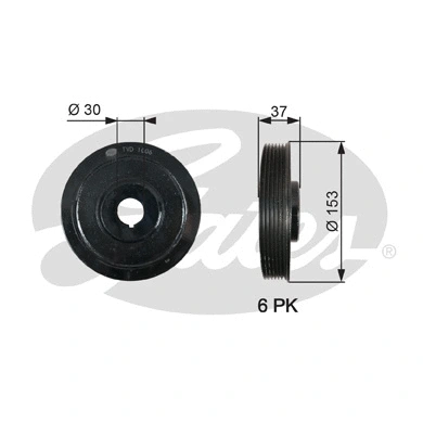 Belt Pulley, crankshaft (TVD1006)