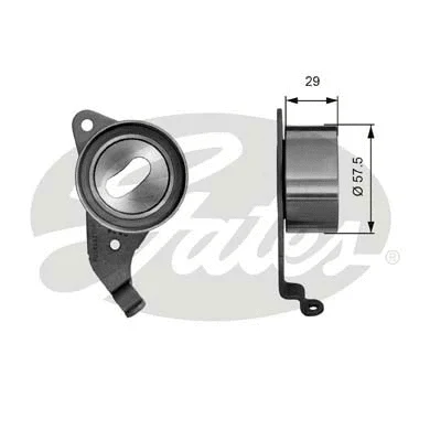 Tensioner Pulley, timing belt (T41067)