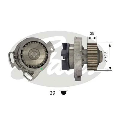 Water Pump, engine cooling (WP0024)