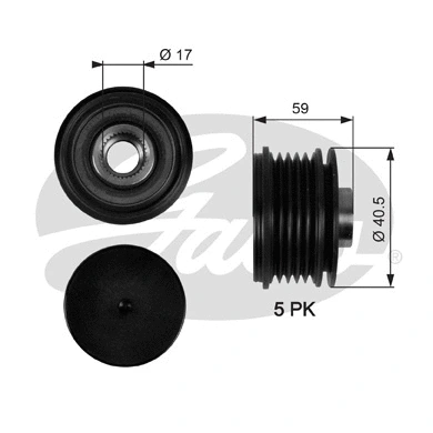 Alternator Freewheel Clutch (OAP7107)