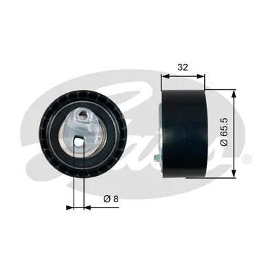 Tensioner Pulley, timing belt (T43035)