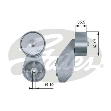 Deflection/Guide Pulley, V-ribbed belt (T36501)