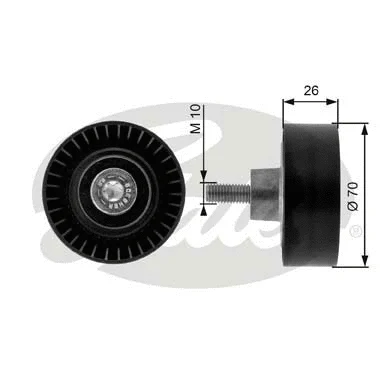 Deflection/Guide Pulley, V-ribbed belt (T36163)