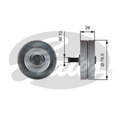 Deflection/Guide Pulley, V-ribbed belt (T36182)