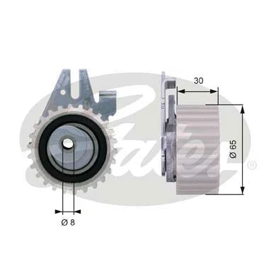 Tensioner Pulley, timing belt (T43024)