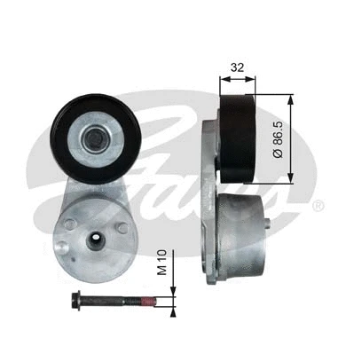Belt Tensioner, V-ribbed belt (T38584)