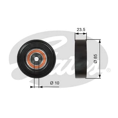 Deflection/Guide Pulley, V-ribbed belt (T36274)