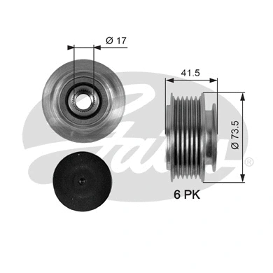 Alternator Freewheel Clutch (OAP7066)
