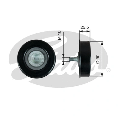 Tensioner Pulley, V-ribbed belt (T39362)