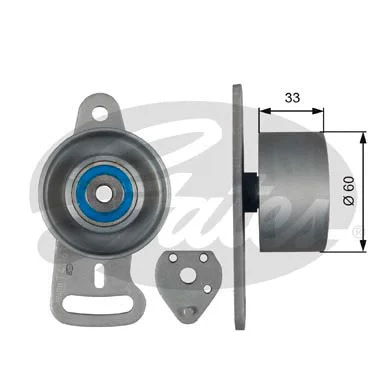 Tensioner Pulley, timing belt (T41163)