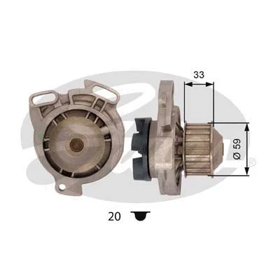 Water Pump, engine cooling (WP0009)
