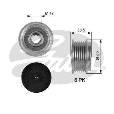 Alternator Freewheel Clutch (OAP7063)