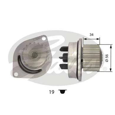 Water Pump, engine cooling (WP0038)