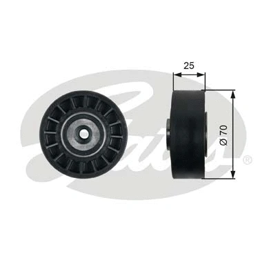 Deflection/Guide Pulley, V-ribbed belt (T38095)