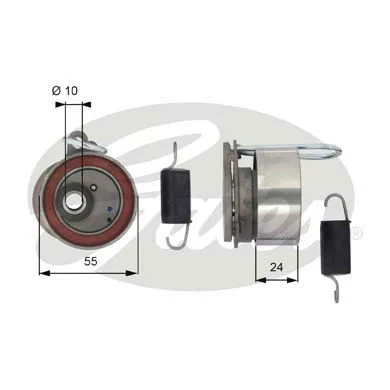 Tensioner Pulley, timing belt (T43175)