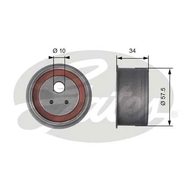 Tensioner Pulley, timing belt (T41271)