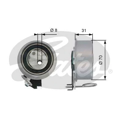 Tensioner Pulley, timing belt (T43135)