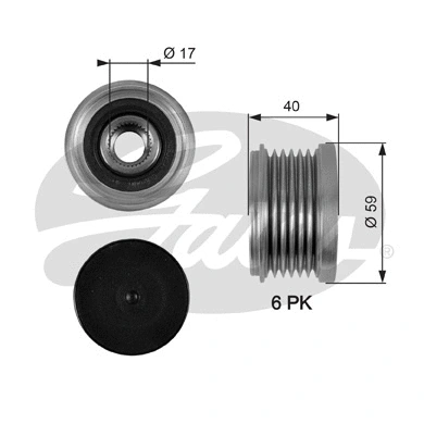 Alternator Freewheel Clutch (OAP7097)