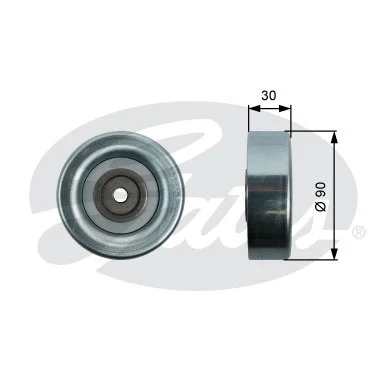 Deflection/Guide Pulley, V-ribbed belt (T36415)