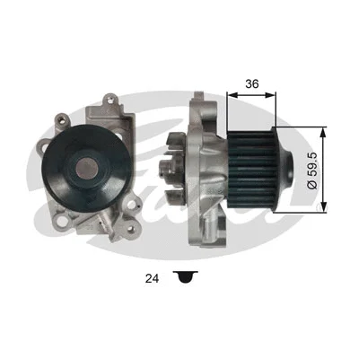 Water Pump, engine cooling (WP0110)