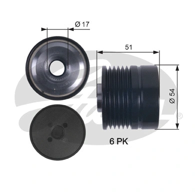 Alternator Freewheel Clutch (OAP7118)