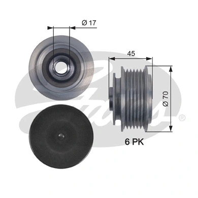 Alternator Freewheel Clutch (OAP7128)