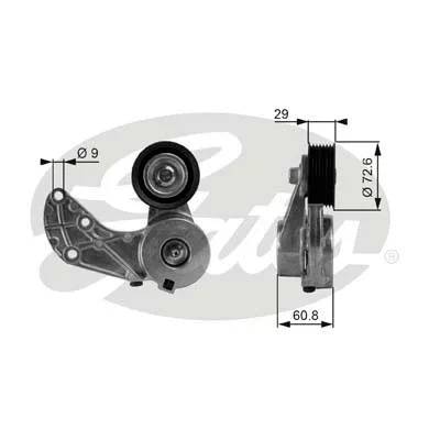 Belt Tensioner, V-ribbed belt (T38317)