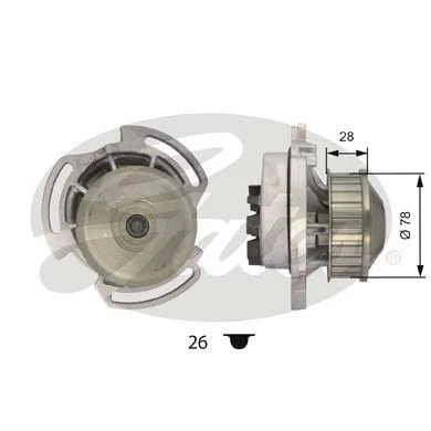 Water Pump, engine cooling (WP0060)