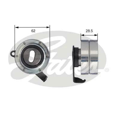 Tensioner Pulley, timing belt (T41180)