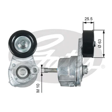 Belt Tensioner, V-ribbed belt (T39160)