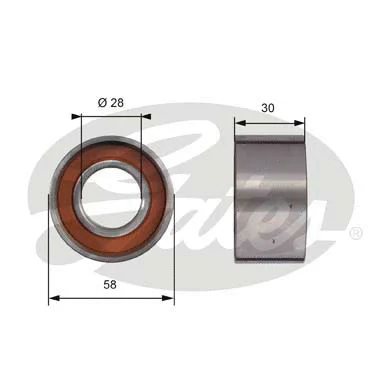 Tensioner Pulley, timing belt (T41295)