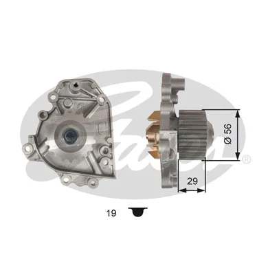 Water Pump, engine cooling (WP0104)