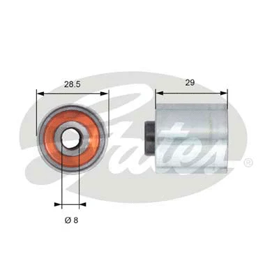 Deflection/Guide Pulley, timing belt (T42148)