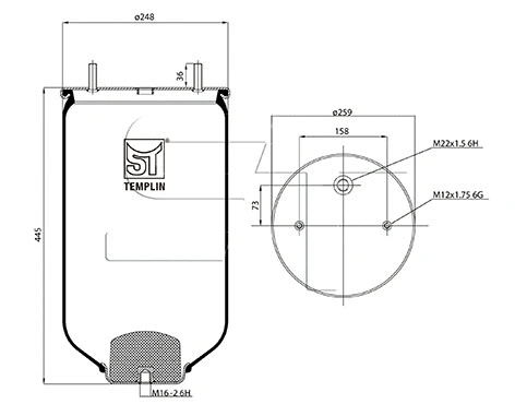 Bellow, air suspension (04.060.6106.700)