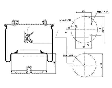 Bellow, air suspension (04.060.6106.090)